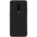 Пластиковый чехол Nillkin Synthetic Fiber Черный для OnePlus 7 Pro(#1)