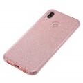 Силиконовый чехол Glitter Cover розовый для Huawei P20 Lite(#4)