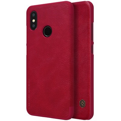 Кожаный чехол Nillkin Qin Leather Case Красный для Xiaomi Mi8(4)