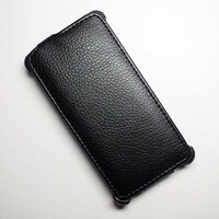 Кожаный чехол Armor Case Black для Sony Xperia M/C1905 Dual
