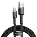 Кабель Baseus Cafule Cable CATKLF-BG1 USB For Type-C 3A 1M черный(#1)