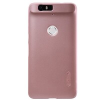 Пластиковый чехол с пленкой Nillkin Super Frosted Shield Rose Gold для Huawei Nexus 6P