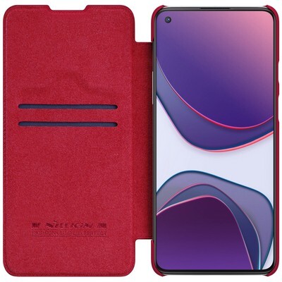 Кожаный чехол Nillkin Qin Leather Case Коричневый для OnePlus 8T(3)
