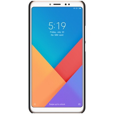 Пластиковый чехол с пленкой Nillkin Super Frosted Shield Черный для Xiaomi Mi Max 3(2)