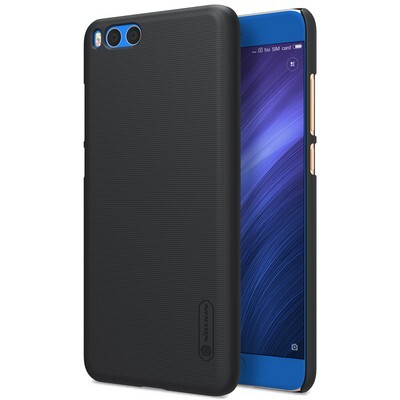 Пластиковый чехол с подставкой Nillkin Super Frosted Shield Black для Xiaomi Mi Note 3(3)