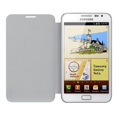 Кожаный чехол Flip Cover EFC-1E1FBECSTD White для Samsung N7000 Galaxy Note(2)