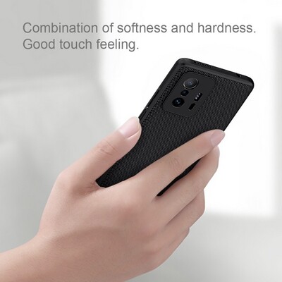 Чехол Nillkin Textured Case Черный (без защиты для камеры) для Xiaomi 11T /11T Pro(4)