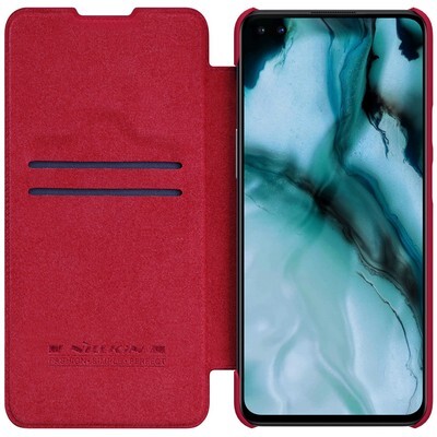 Кожаный чехол Nillkin Qin Leather Case Красный для OnePlus Nord(3)