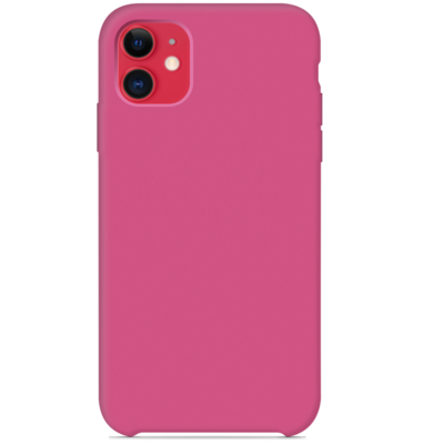 Силиконовый чехол красно-розовый для Apple iPhone 11(4)