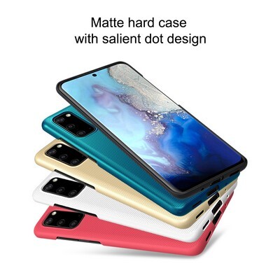Пластиковый чехол с подставкой Nillkin Super Frosted Shield Белый для Samsung Galaxy S20(3)
