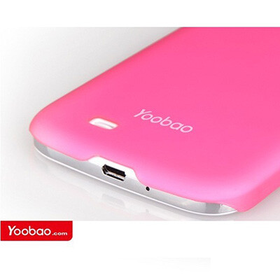 Кожаный чехол Yoobao Slim Leather Case II Pink для Samsung i9500 Galaxy S4(2)