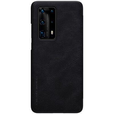 Кожаный чехол Nillkin Qin Leather Case Черный для Huawei P40 Pro Plus(2)