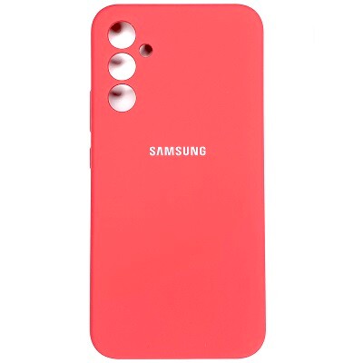 Силиконовый чехол Silicone Case коралловый  для Samsung Galaxy A34(1)