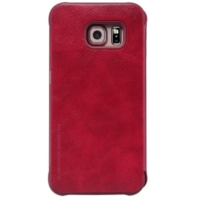 Кожаный чехол Nillkin Qin Leather Case Red для Samsung G925F Galaxy S6 Edge(2)