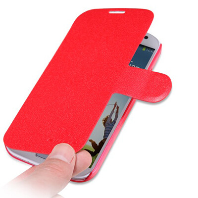 Кожаный чехол Nillkin Fresh Series Red для Samsung i9500 Galaxy S4(3)