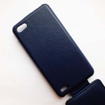 Кожаный чехол Armor Case Dark Blue для Philips Xenium W6610(4)