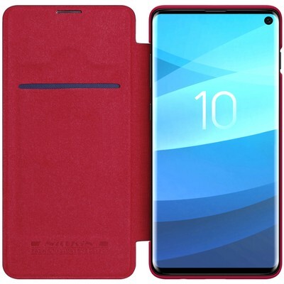 Кожаный чехол Nillkin Qin Leather Case Черный для Samsung Galaxy S10(3)