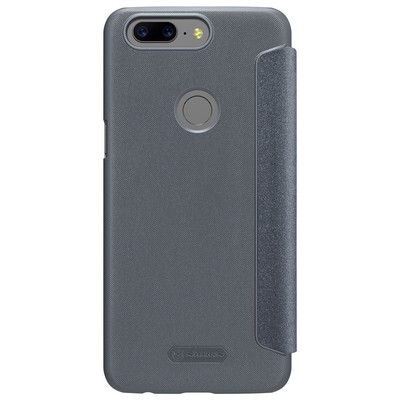 Полиуретановый чехол книга Nillkin Sparkle Leather Case Black для OnePlus 5T(2)