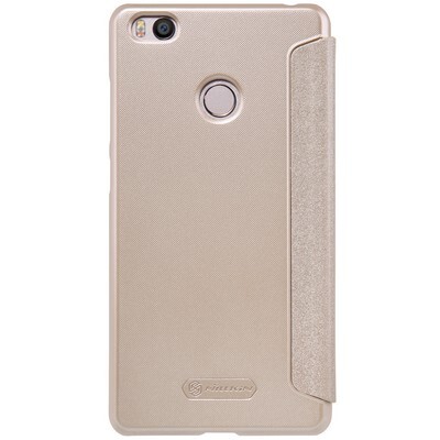 Полиуретановый чехол книга Nillkin Sparkle Leather Case Gold для Xiaomi Mi4S(2)