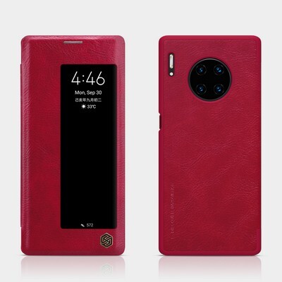 Кожаный чехол Nillkin Qin Leather Case Красный для Huawei Mate 30 Pro(4)