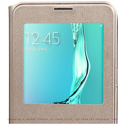 Полиуретановый чехол Usams Muge Series Gold для Samsung G925F Galaxy S6 Edge(2)