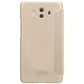 Полиуретановый чехол книга Nillkin Sparkle Leather Case Gold для Huawei Mate 10(#2)