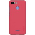 Пластиковый чехол с пленкой Nillkin Super Frosted Shield Красный для Xiaomi Redmi 6(#1)