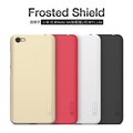Пластиковый чехол с пленкой Nillkin Super Frosted Shield Red (Красный) для Xiaomi Redmi Note 5A (2/16Gb)(#4)
