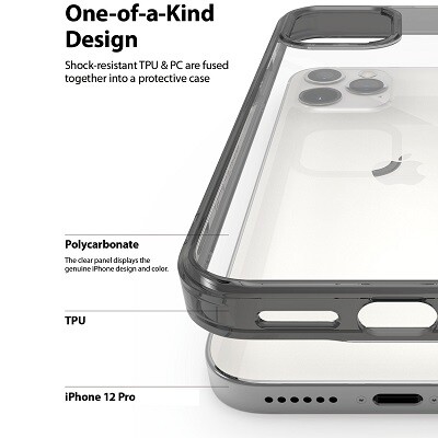 Чехол бампер Ringke Fusion Series прозрачный для Apple iPhone 12 Pro(3)