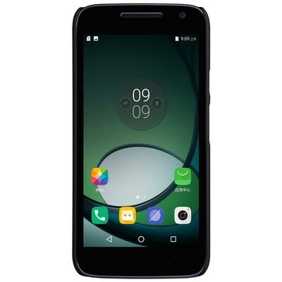 Пластиковый чехол с пленкой Nillkin Super Frosted Shield Black для Motorola Moto G4 Play(2)