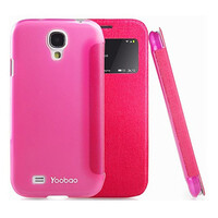 Кожаный чехол Yoobao Slim Leather Case II Pink для Samsung i9500 Galaxy S4