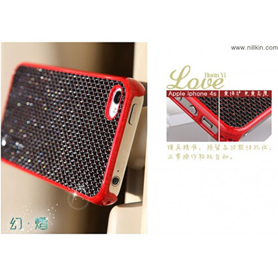 Пластиковый чехол Nillkin Phantom Glistening Series Red для Apple iPhone 4/4S(2)