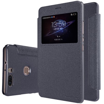 Полиуретановый чехол книга Nillkin Sparkle Leather Case Black для Huawei Honor V8(3)