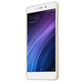 Пластиковый чехол с пленкой Nillkin Super Frosted Shield Gold для Xiaomi RedMi 4a(#2)
