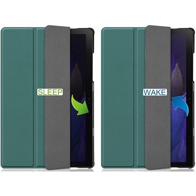 Полиуретановый чехол JFK Smart Case зеленый для Samsung Galaxy Tab A8(5)