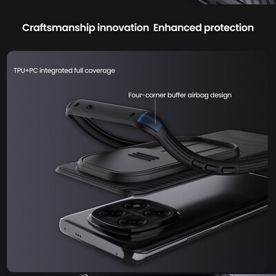 Чехол-накладка Nillkin CamShield Pro Синяя для Xiaomi Poco X7(4)