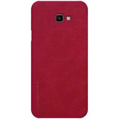 Кожаный чехол Nillkin Qin Leather Case Красный для Samsung J4 Plus (2018)(2)