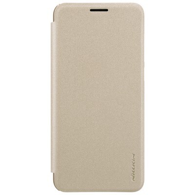 Полиуретановый чехол книга Nillkin Sparkle Leather Case Gold (Золотой) для Huawei Nova 2S(1)