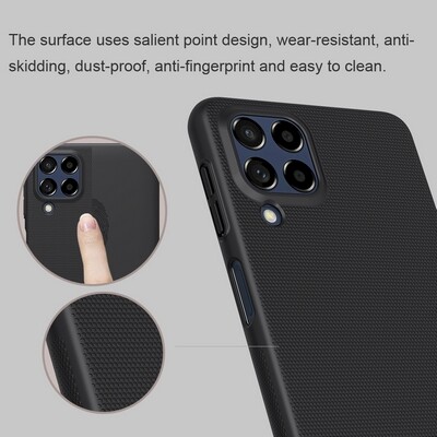 Пластиковый чехол Nillkin Super Frosted Shield Синий для Samsung Galaxy M53(5)