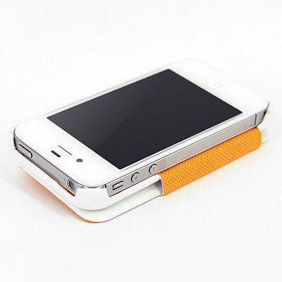 Кожаный чехол HOCO Baron Leather Case White для Apple iPhone 4/4S(3)