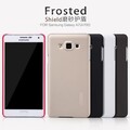 Пластиковый чехол с пленкой Nillkin Super Frosted Shield Black для Samsung Galaxy A7(#4)