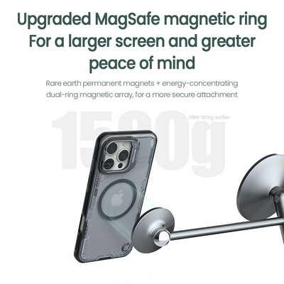 Магнитная накладка Nillkin Iceblade Prop Magnetic Case Черная для Apple iPhone 16 Pro Max(8)