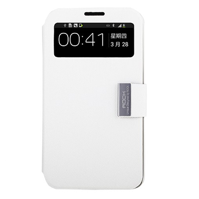 Кожаный чехол ROCK Flexible Series White для Samsung i9200 Galaxy Mega 6.3(1)