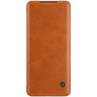 Кожаный чехол Nillkin Qin Leather Case Коричневый для Samsung Galaxy S20 Plus