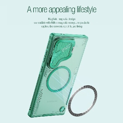 Магнитная накладка Nillkin Iceblade Prop Magnetic Case Черная для Samsung Galaxy S24 Ultra(4)
