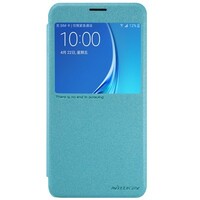 Полиуретановый чехол книга Nillkin Sparkle Leather Case Blue для Samsung J710F Galaxy J7 (2016)