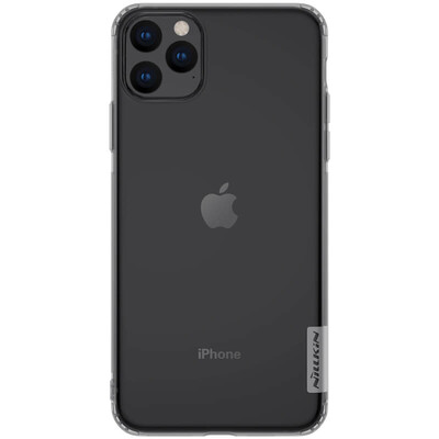 Силиконовый чехол Nillkin Nature Series серый для Apple iPhone 11 Pro Max(1)
