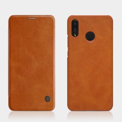 Кожаный чехол Nillkin Qin Leather Case Коричневый  для Huawei P Smart Plus\ Nova 3i(4)