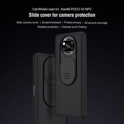 Чехол-накладка Nillkin CamShield черная для Xiaomi Poco X3/ Poco X3 Pro(7)