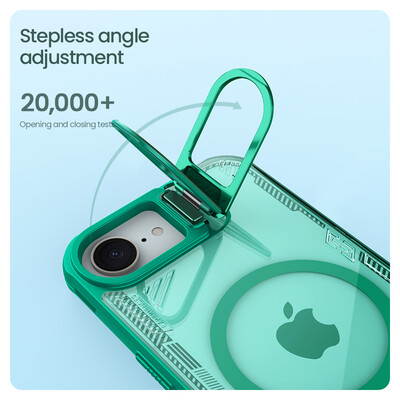 Магнитная накладка Nillkin Iceblade Prop Magnetic Case Черная для Apple iPhone 16e(7)